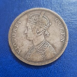 british india one rupee 1876 coin silver
